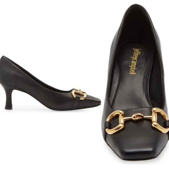 Jeffrey Campbell Shoes - jeffrey cambell LINNAE KITTEN PUMP BLACK